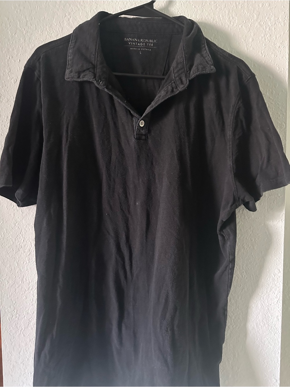 Banana Republic Men’s Black Polo Shirt